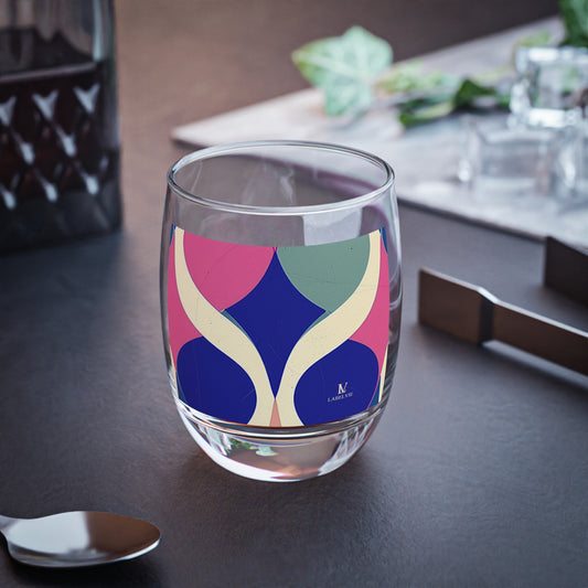 Vibrant Modern Whiskey Glass