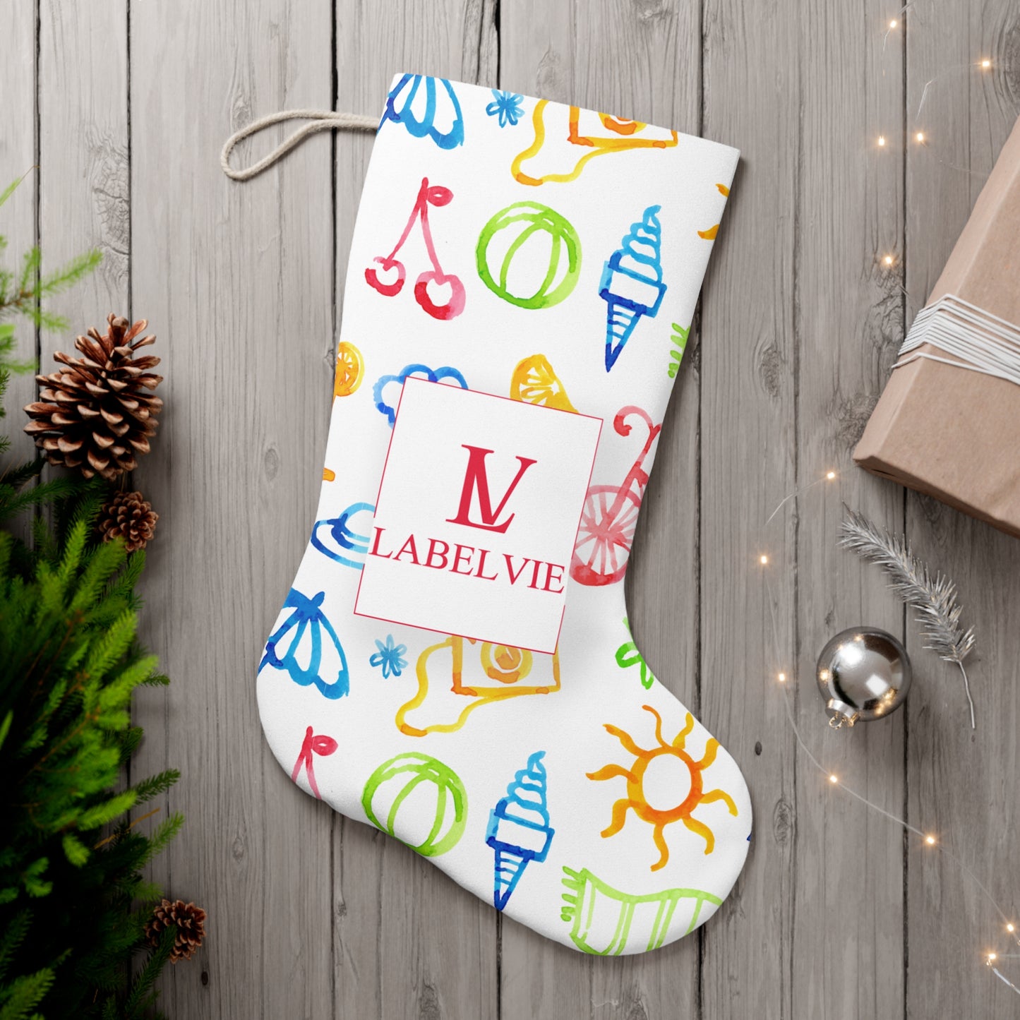 Colorful Holiday Stocking, Personalized Christmas Stocking, Festive Decor, Kids' Christmas Gift, Fun Holiday Tradition, Vibrant Stockings