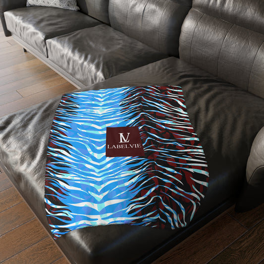 Stylish Velveteen Blanket, Cozy Decorative Throw, Animal Print Luxury Blanket, Perfect Gift for Home Decor, Unique Furnishing