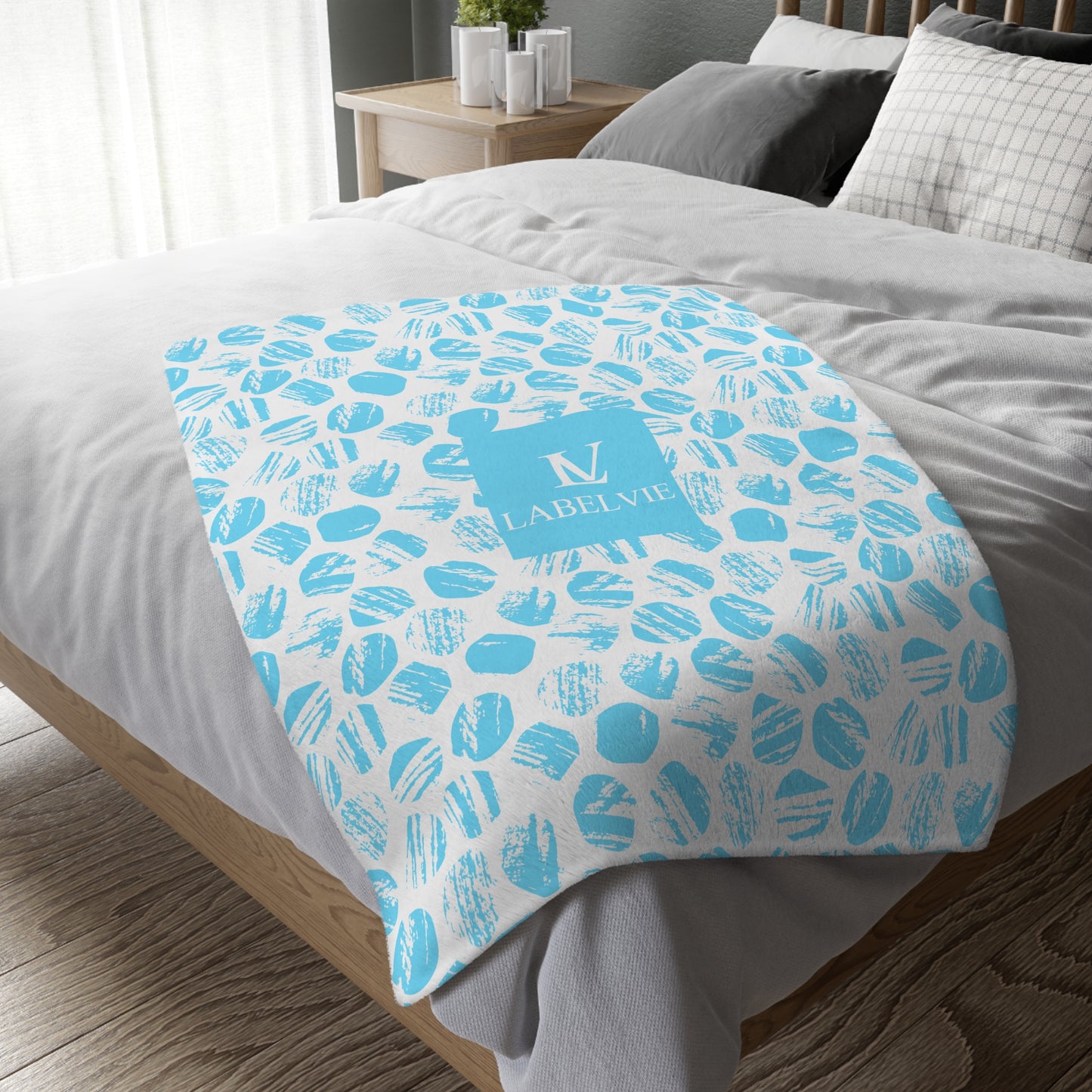 Cozy Velveteen Microfiber Blanket - Soft Two-Sided Print for Home Decor, Gift, Cozy Nights, Living Room, Bedroom, Holiday