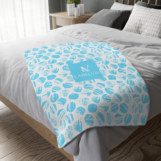 Cozy Velveteen Microfiber Blanket - Soft Two-Sided Print for Home Decor, Gift, Cozy Nights, Living Room, Bedroom, Holiday
