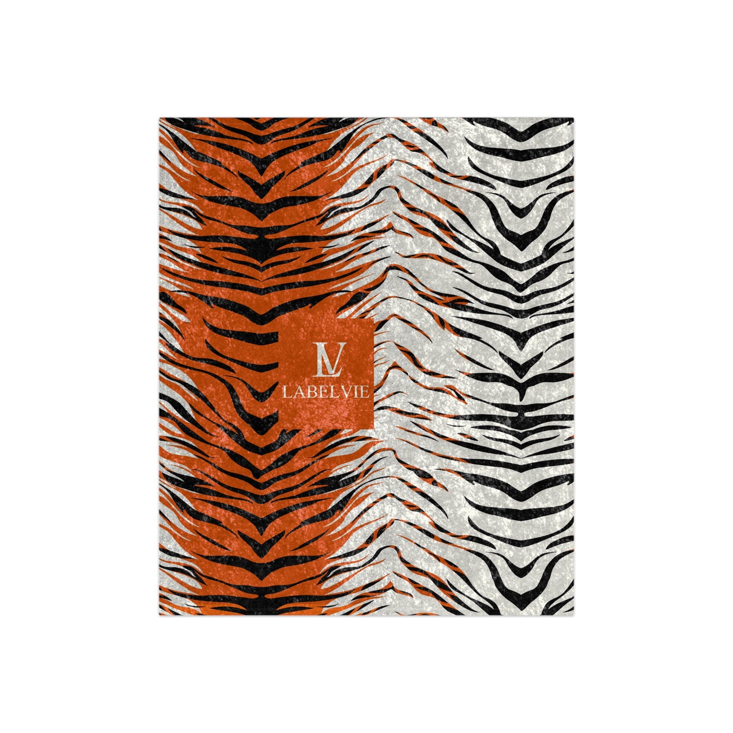 Stylish Tiger Print Crushed Velvet Blanket - Cozy Home Decor, Gift for Animal Lovers, Home Essentials, Bedroom Throw, Boho Blanket