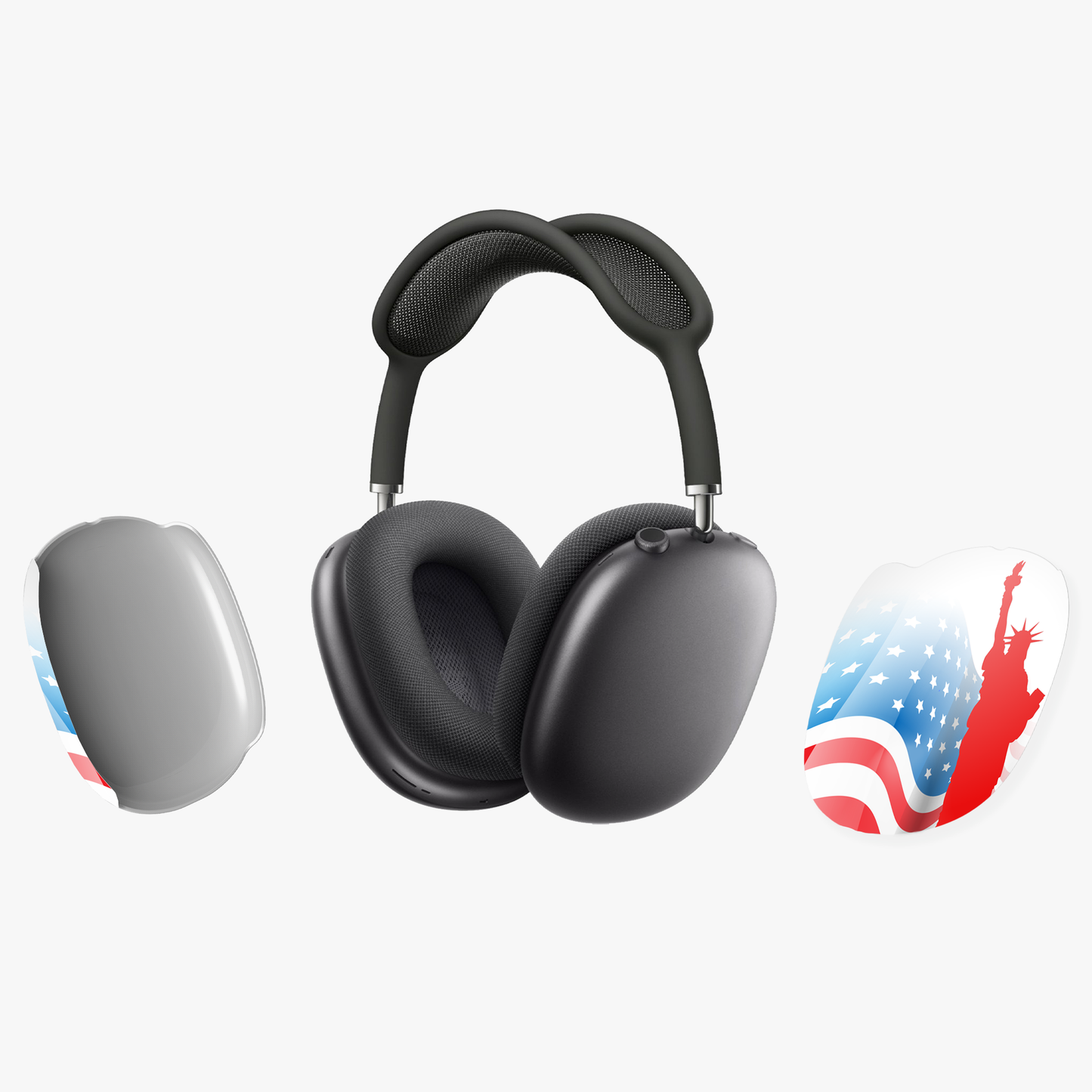 Patriotic AirPod Max Cases - American Flag & Statue of Liberty Design, Gift for Holidays, Unique Accessories for Music Lovers