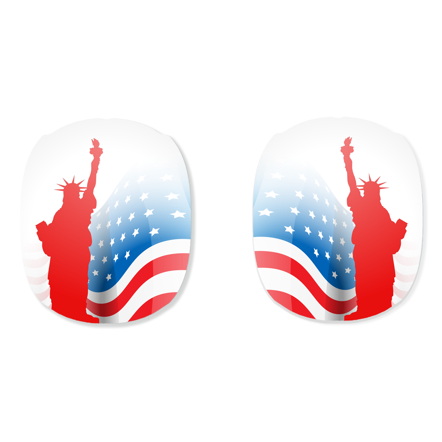 Patriotic AirPod Max Cases - American Flag & Statue of Liberty Design, Gift for Holidays, Unique Accessories for Music Lovers
