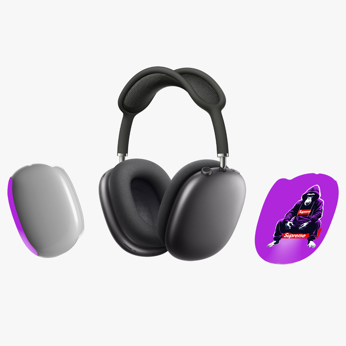 AirPod Max Cases, Supreme Logo Monkey Design, Colorful and Stylish Cover, Trendy and Unique AirPod Max Accessories, Gift for Tech