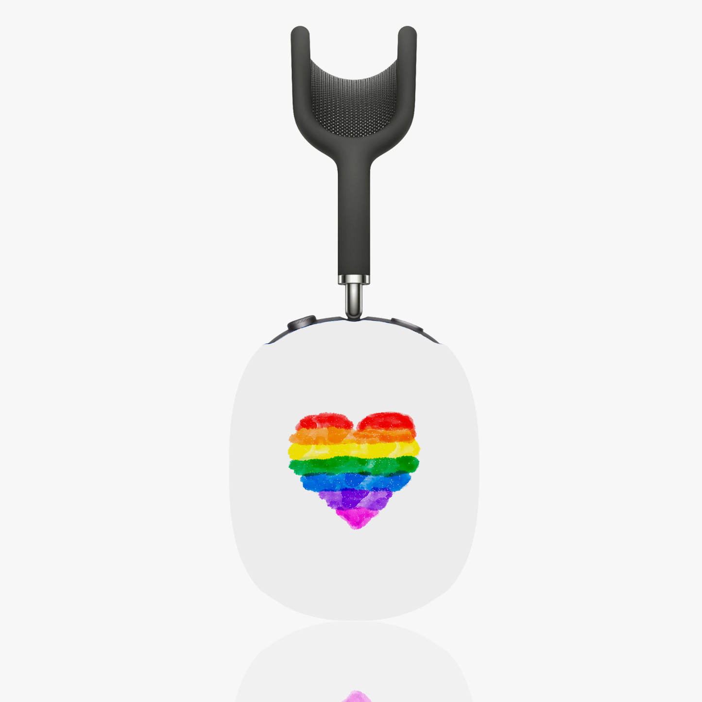 Pride Heart AirPod Max Cases, Colorful Rainbow Cases, LGBTQ+ Accessories, Gift for Pride Month, Cute AirPod Covers