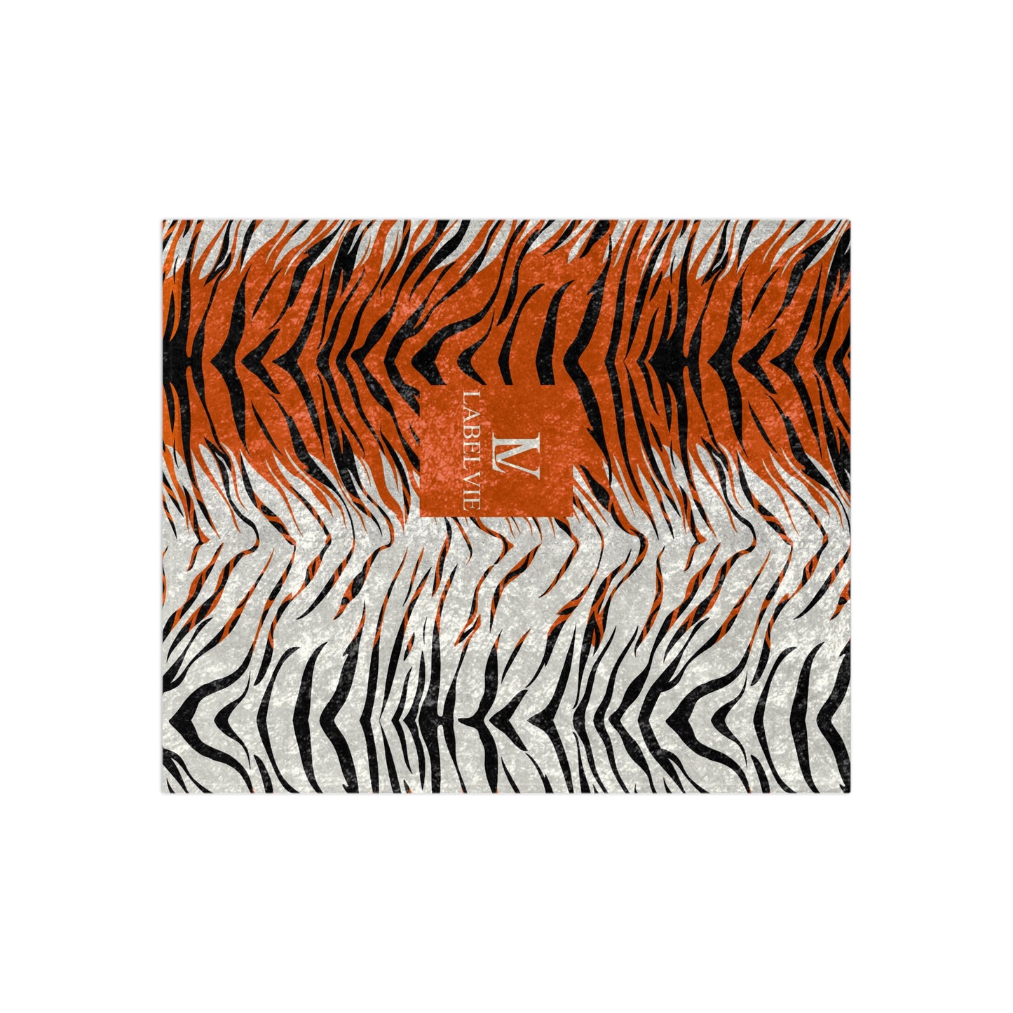 Stylish Tiger Print Crushed Velvet Blanket - Cozy Home Decor, Gift for Animal Lovers, Home Essentials, Bedroom Throw, Boho Blanket