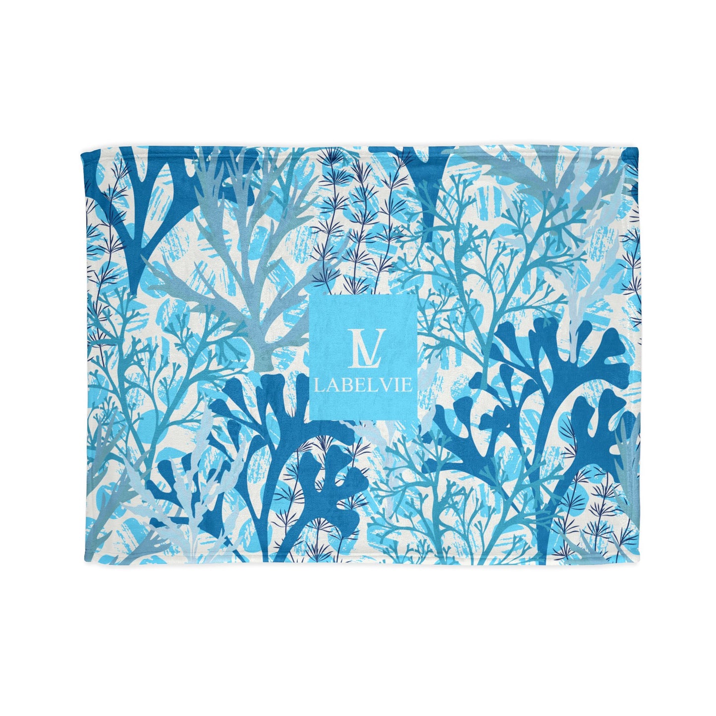 Ocean-Inspired Soft Polyester Blanket - Cozy Throw for Home Decor, Beach Days, Travel Companion, Gift for Him/Her