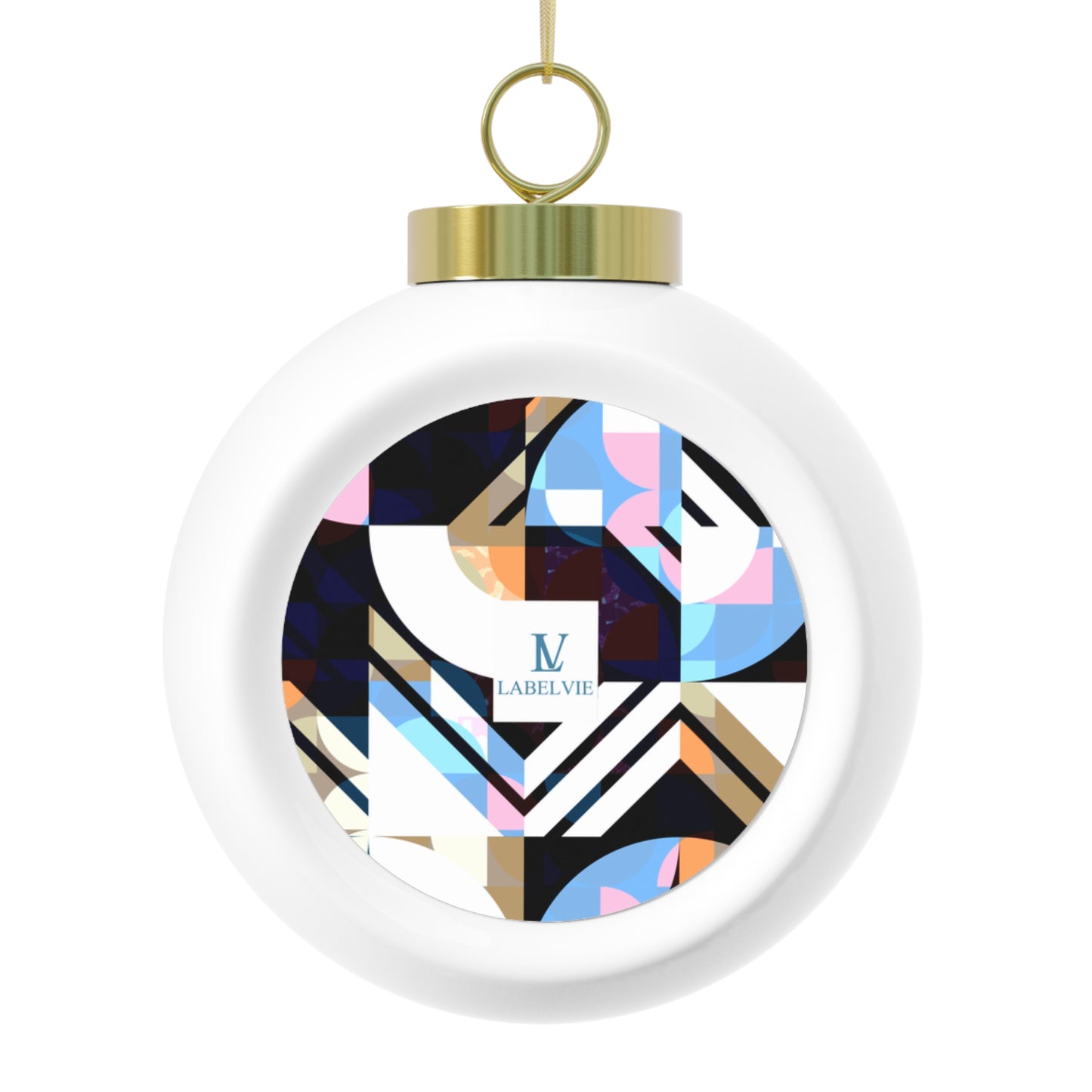 Decorative Christmas Ball Ornament, Unique Holiday Decoration, Personalized Tree Ornament, Festive Gift for Friends, Winter Wonderland Decor