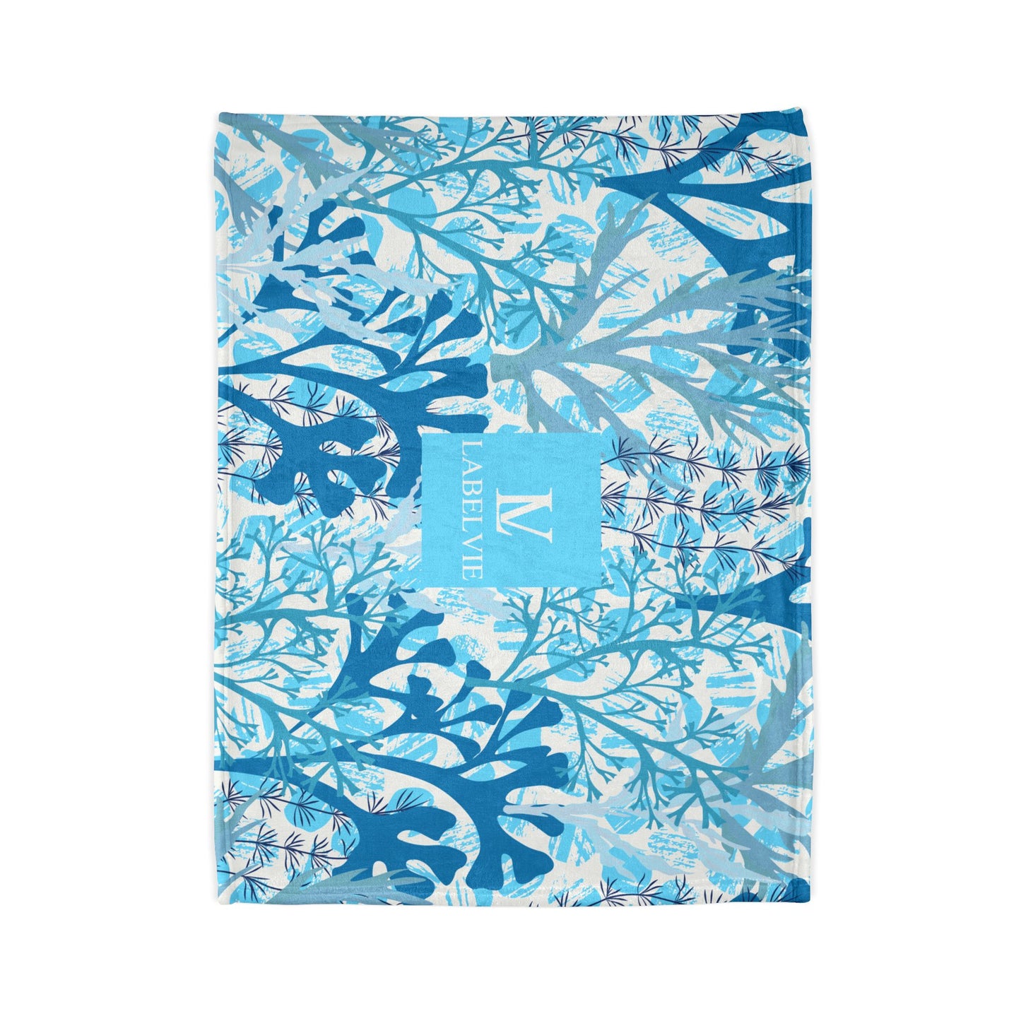 Ocean-Inspired Soft Polyester Blanket - Cozy Throw for Home Decor, Beach Days, Travel Companion, Gift for Him/Her