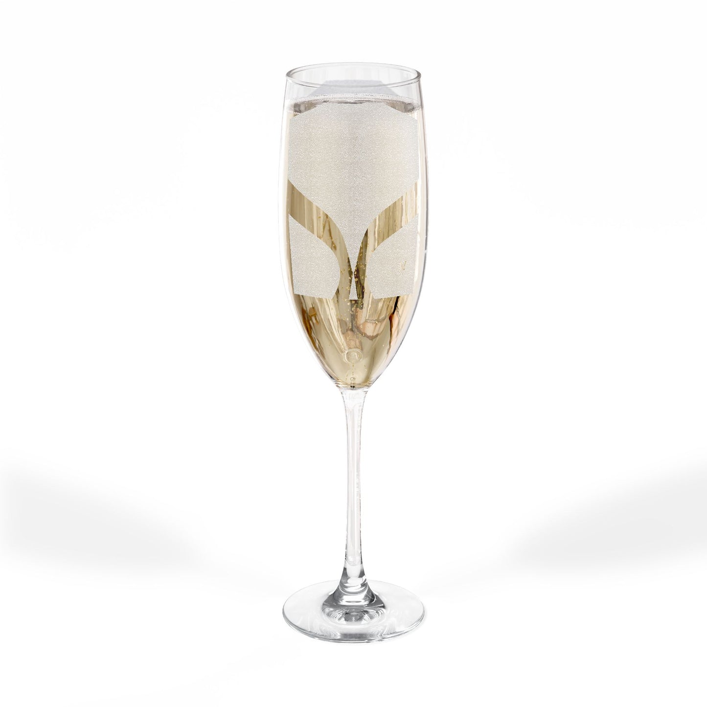 Personalized Engraved Champagne Glass - 8oz Toasting Flute for Celebrations