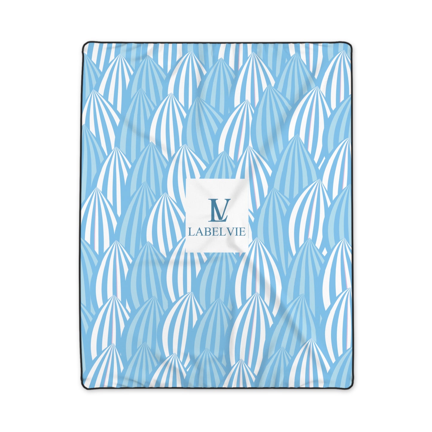 Cozy Blue Polyester Blanket - Soft Throw for Home, Beach Days, Gifting, Summer Nights, Stylish Decor