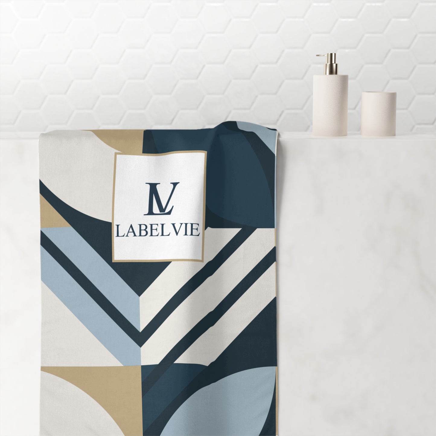 Mink-Cotton Bath Towel, luxe beach towel, modern home spa decor, stylish quick-dry towel, elegant gift, everyday comfort