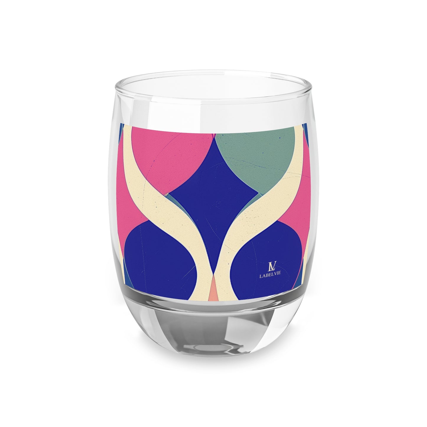 Vibrant Modern Whiskey Glass