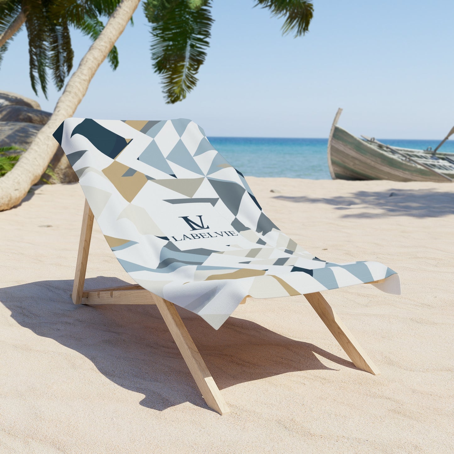 Stylish Geometric Beach Towel | Summer Pool Accessory, Stylish Towel, Travel Beach Must-Have, Gift for Beach Lovers, Outdoor Essentials