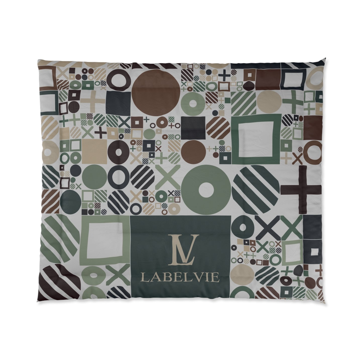 Modern Geometric Comforter, Cozy Bedspread for Home Decor, Stylish Bedding, Perfect Gift for Housewarming, Bedroom Makeover, Seasonal Style