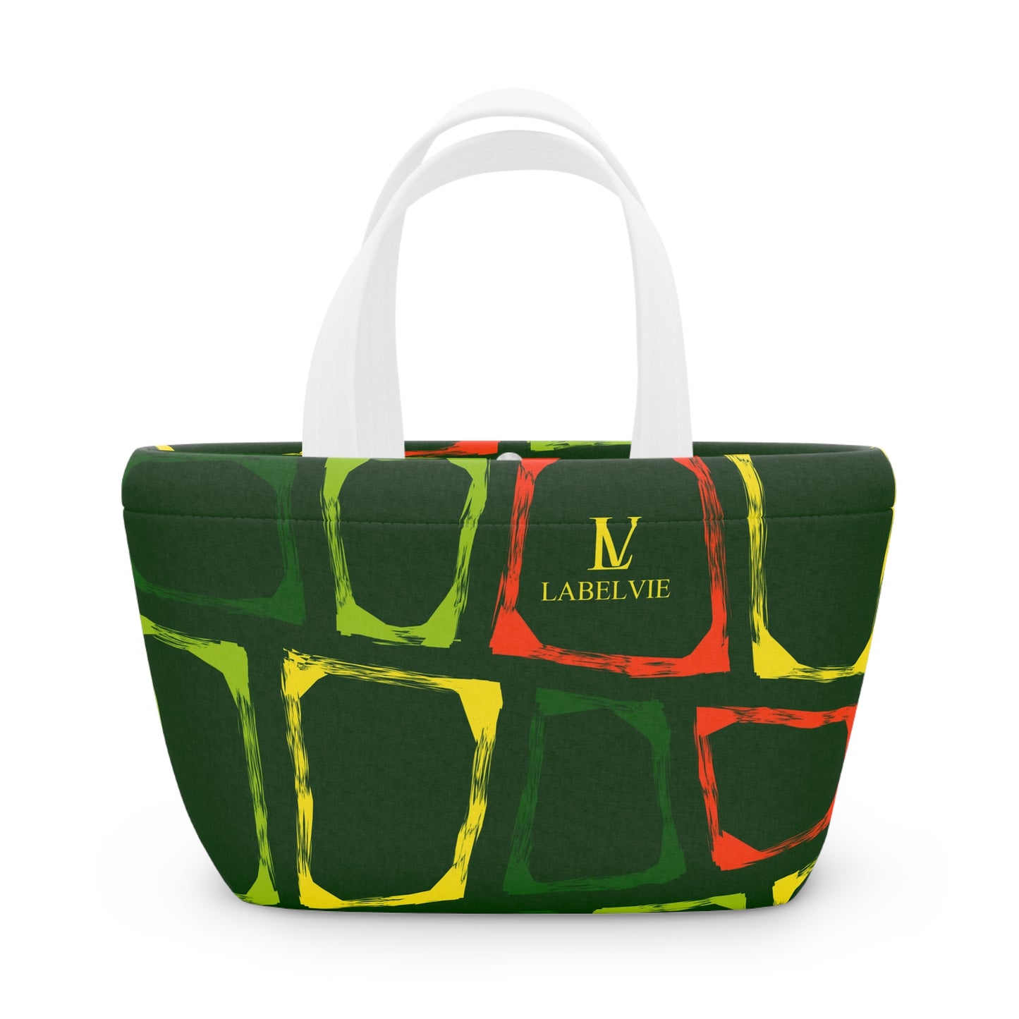 Colorful Picnic Lunch Bag, Eco-Friendly Cooler, Insulated Lunch Tote, Stylish Snack Carrier, Reusable Food Carrier
