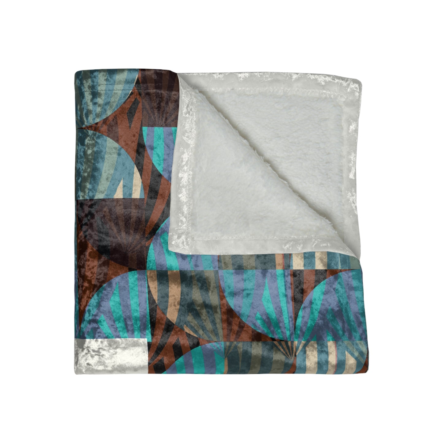 Elegant Crushed Velvet Blanket with Abstract Design, Cozy Throw for Home Décor, Stylish Gift for Any Occasion, Warm Soft Blanket