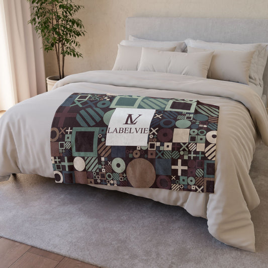 Stylish Geometric Throw Blanket | Cozy Home Decor, Gift for Friends, Modern Living Room Accent, Warm Soft Polyester Blanket, Unique [...]