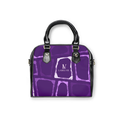 Chic Purple Shoulder Handbag, Stylish Tote, Everyday Purse, Trendy Accessory, Gift for Her, Fashion Handbag