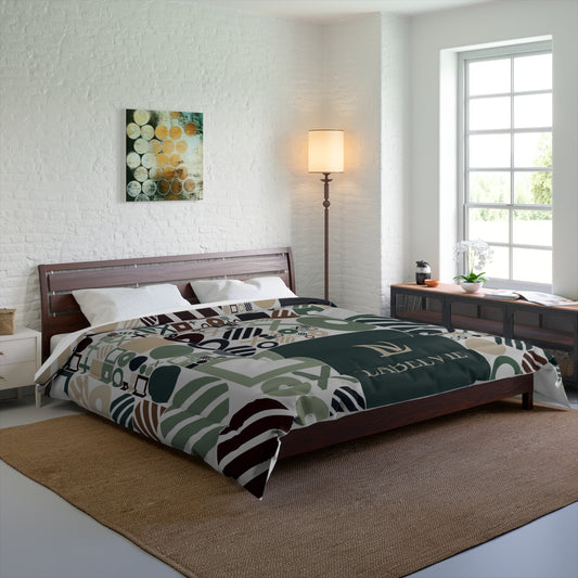 Modern Geometric Comforter, Cozy Bedspread for Home Decor, Stylish Bedding, Perfect Gift for Housewarming, Bedroom Makeover, Seasonal Style
