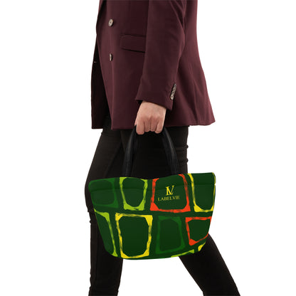 Colorful Picnic Lunch Bag, Eco-Friendly Cooler, Insulated Lunch Tote, Stylish Snack Carrier, Reusable Food Carrier