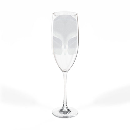 Personalized Engraved Champagne Glass - 8oz Toasting Flute for Celebrations