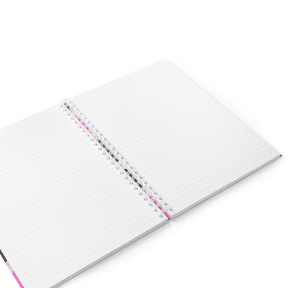 Chic Spiral Notebook with Vibrant Pink Patterns