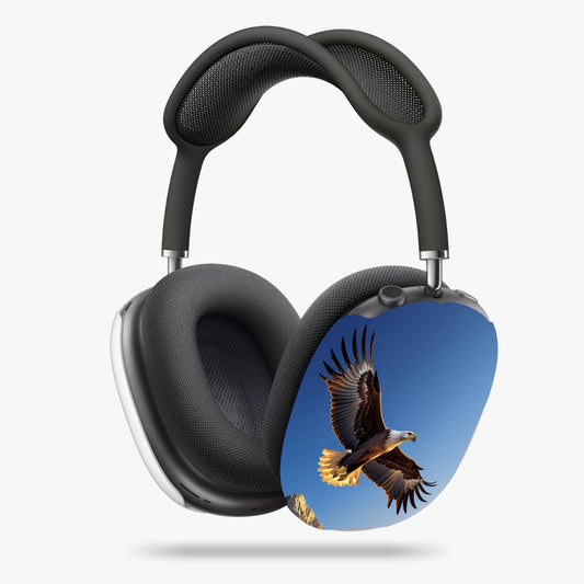 Stylish AirPod Max Cases with Eagle Design, Unique Headphone Cover, Gift for Bird Lovers, Music Accessory, Colorful Tech Case