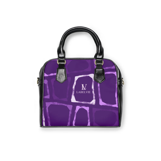 Chic Purple Shoulder Handbag, Stylish Tote, Everyday Purse, Trendy Accessory, Gift for Her, Fashion Handbag