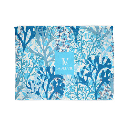 Ocean-Inspired Soft Polyester Blanket - Cozy Throw for Home Decor, Beach Days, Travel Companion, Gift for Him/Her