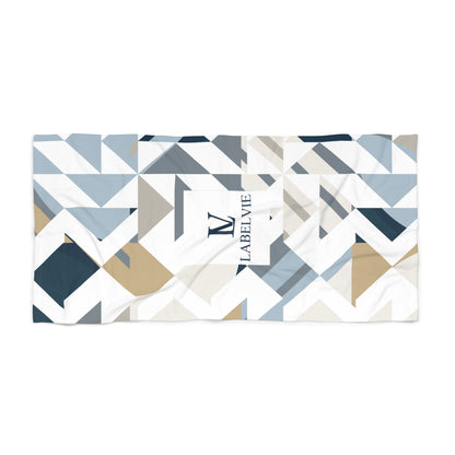 Stylish Geometric Beach Towel | Summer Pool Accessory, Stylish Towel, Travel Beach Must-Have, Gift for Beach Lovers, Outdoor Essentials