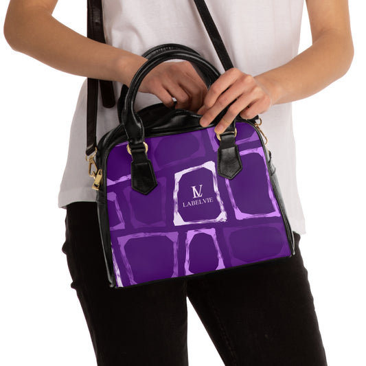 Chic Purple Shoulder Handbag, Stylish Tote, Everyday Purse, Trendy Accessory, Gift for Her, Fashion Handbag
