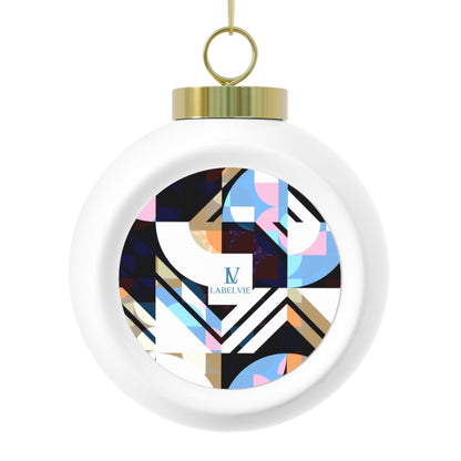Decorative Christmas Ball Ornament, Unique Holiday Decoration, Personalized Tree Ornament, Festive Gift for Friends, Winter Wonderland Decor
