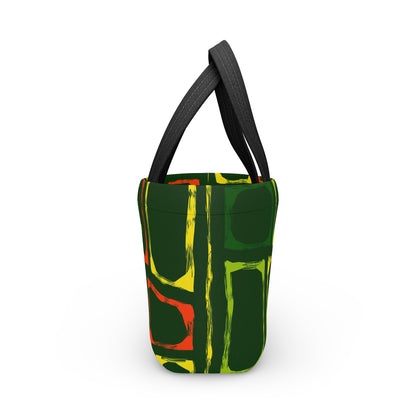 Colorful Picnic Lunch Bag, Eco-Friendly Cooler, Insulated Lunch Tote, Stylish Snack Carrier, Reusable Food Carrier