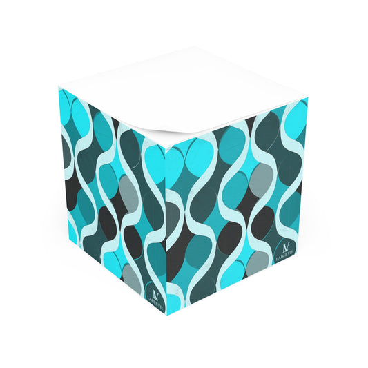 Colorful Geometric Note Cube