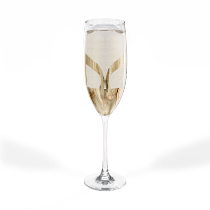Personalized Engraved Champagne Glass - 8oz Toasting Flute for Celebrations