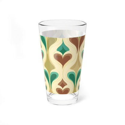 Retro Chic Mixing Glass, 16oz – Stylish Drinkware for Entertaining