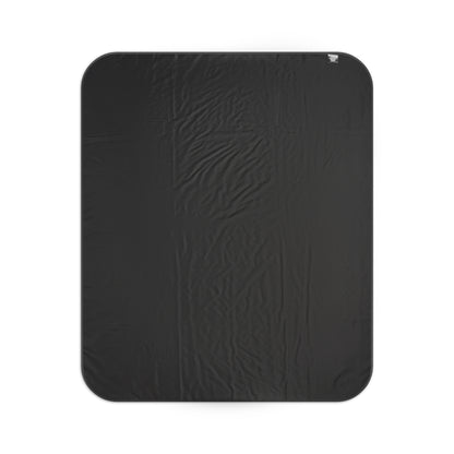 Purple Holiday Picnic Blanket — Festive Snowflakes, Ornaments & Birds Outdoor Throw