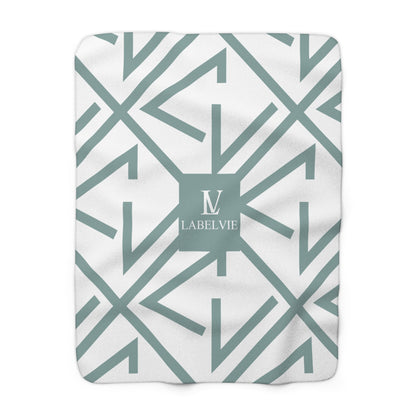 Cozy Modern Sherpa Fleece Blanket for Home, Stylish Decor, Comfort Gift, All-Season Use, Perfect for Relaxing & Cozy Nights